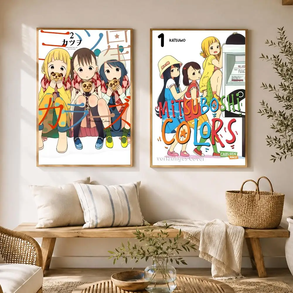 Anime Mitsuboshi Colors   Poster HD poster wall art self-stick no-residue for home cafe office great gift