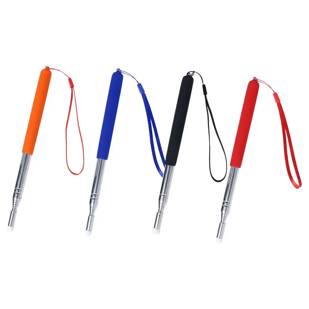 Hand Pointer Stainless Steel Telescopic Felt Head Whiteboard Pen Teachers Pointer Stick Whiteboard Pointer Retractable Pointer