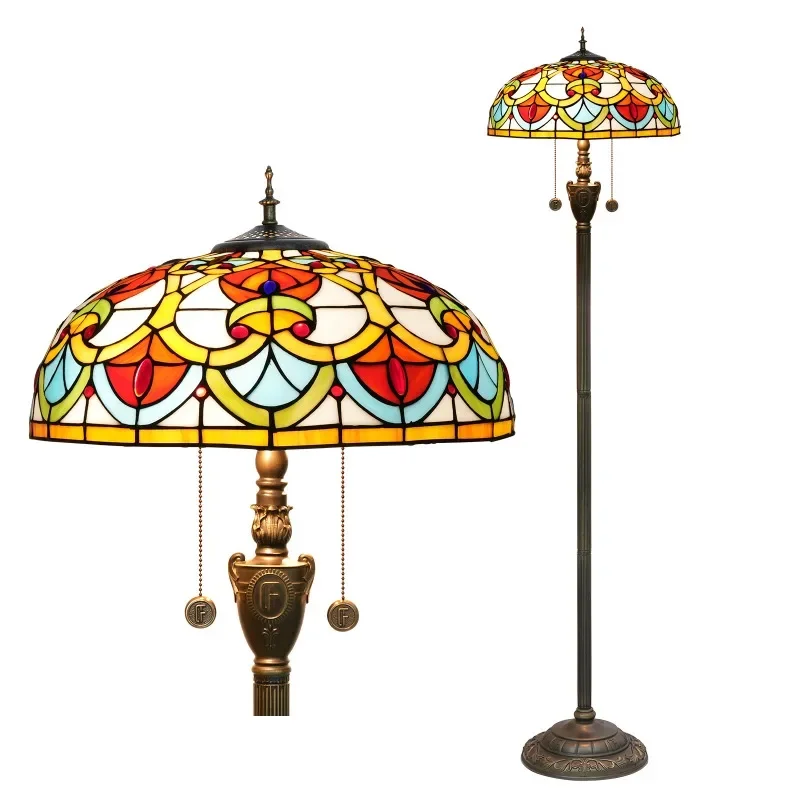 

40Cm peach heart beads European art stained glass living room dining room bedroom floor