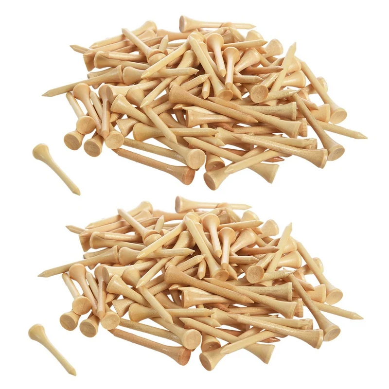 

200Pcs Golf Ball Nails Tee Wood T Ball Seat Ball Pin Nail Kick Ball With Wooden Ball Nail Round Round Ball Nail 54Mm