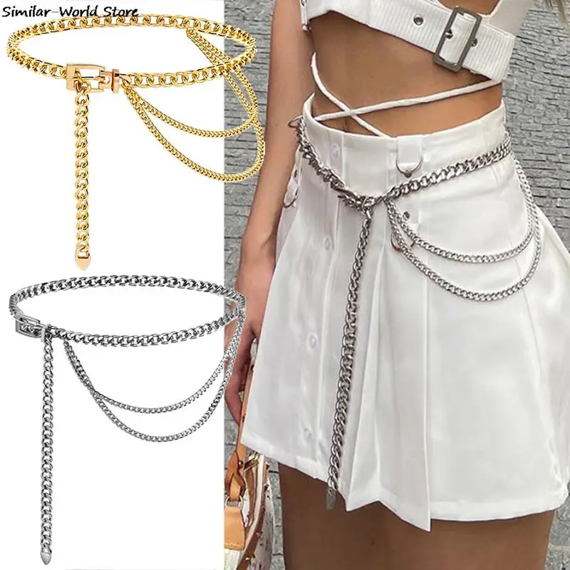 

Multi Layer Metal Chain Belts Women Waistbands Long Tassel Waist Chain Dress Jeans Belts Lady Waistband Belts Women Body Chain