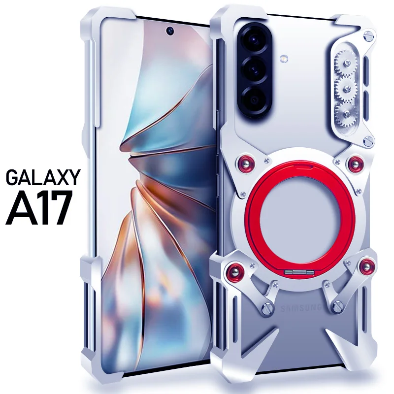 

Luxury 360° Rotating bracket metal Back Cover For Samsung Galaxy A15 A17 4G A16 A33 5G A25 A26 Magnetic shockproof Phone Case