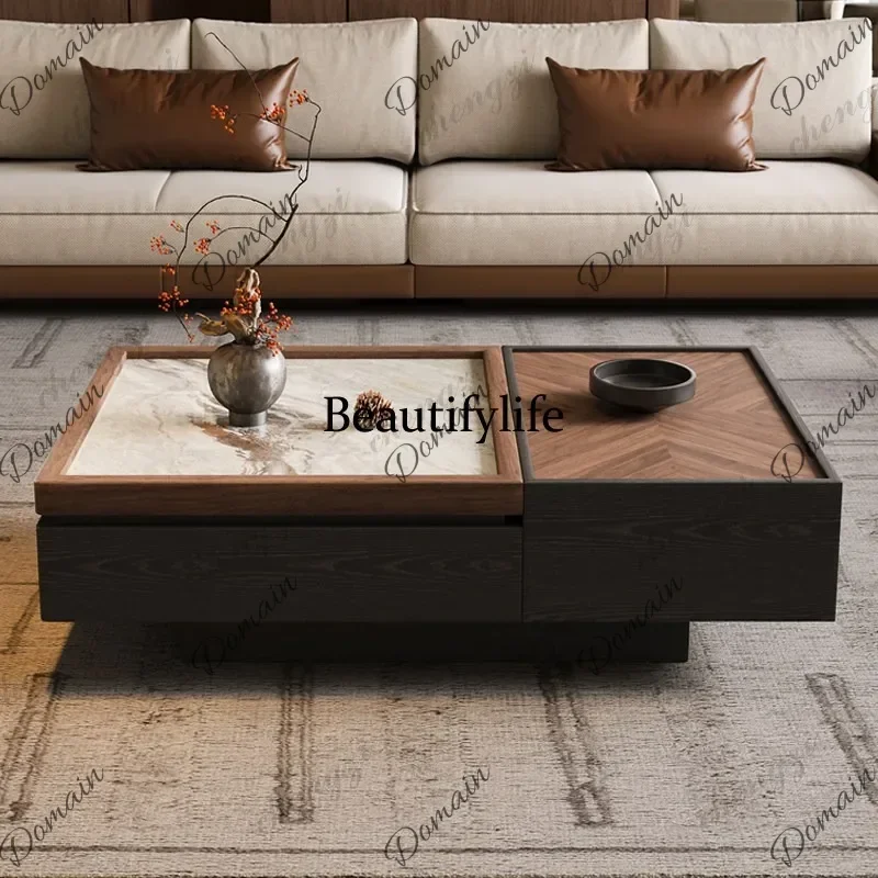 YFC Italian minimalist coffee table household large flat floor living room self-priming double suction belt storage equipment wa