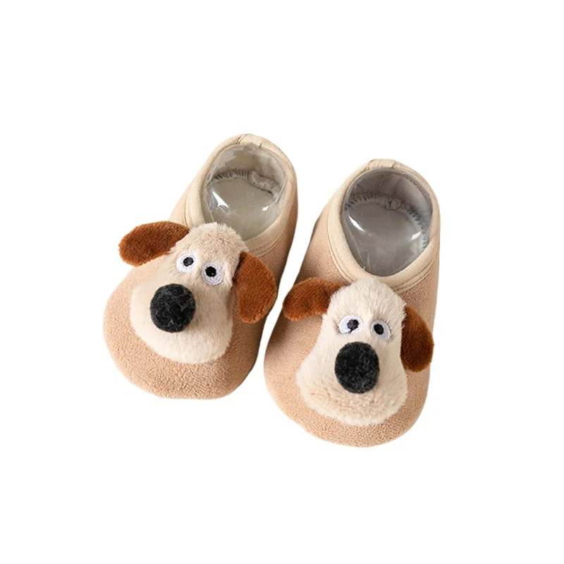 Baby Floor Socks Cute Cartoon Puppy Walking Shoes Anti Slip Comfortable First Walkers Toddler Boys Girls Indoor Sneakers Bebes