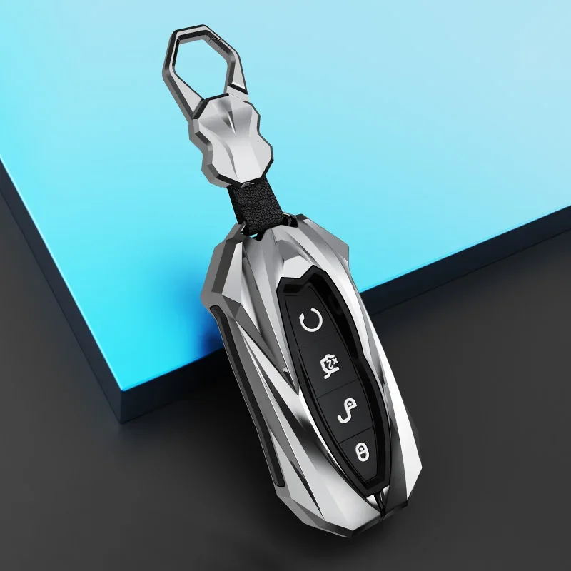 Zinc Alloy Car Key Case Cover for BYD Second Song Pro Tang Dm QIn PLUS MAX Yuan Generation Atto 3 Han EV Dolphin Accessories