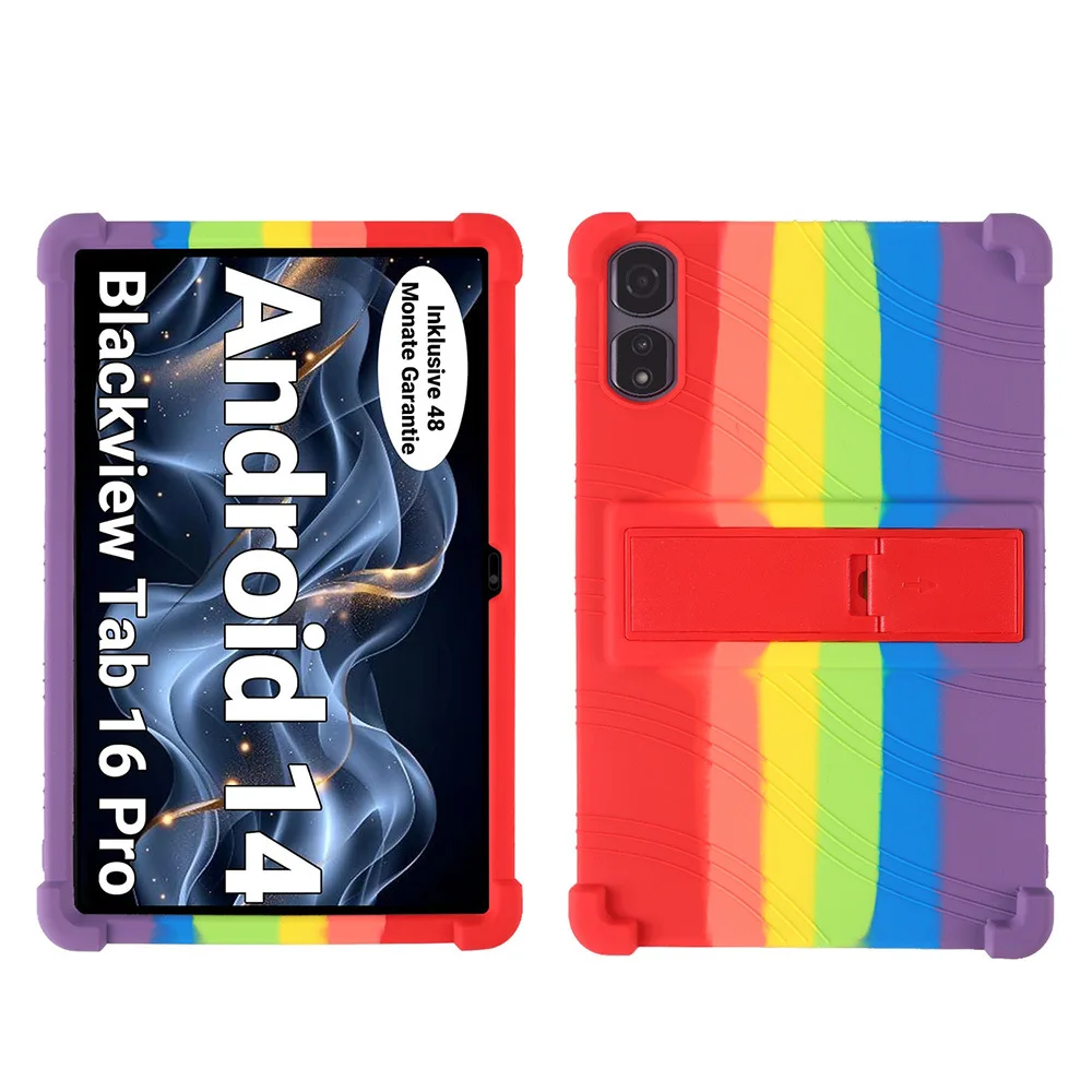 Tablets Case For Blackview Tab 16 Pro 11 inch Super Shockproof Soft Silicone Stand Cover