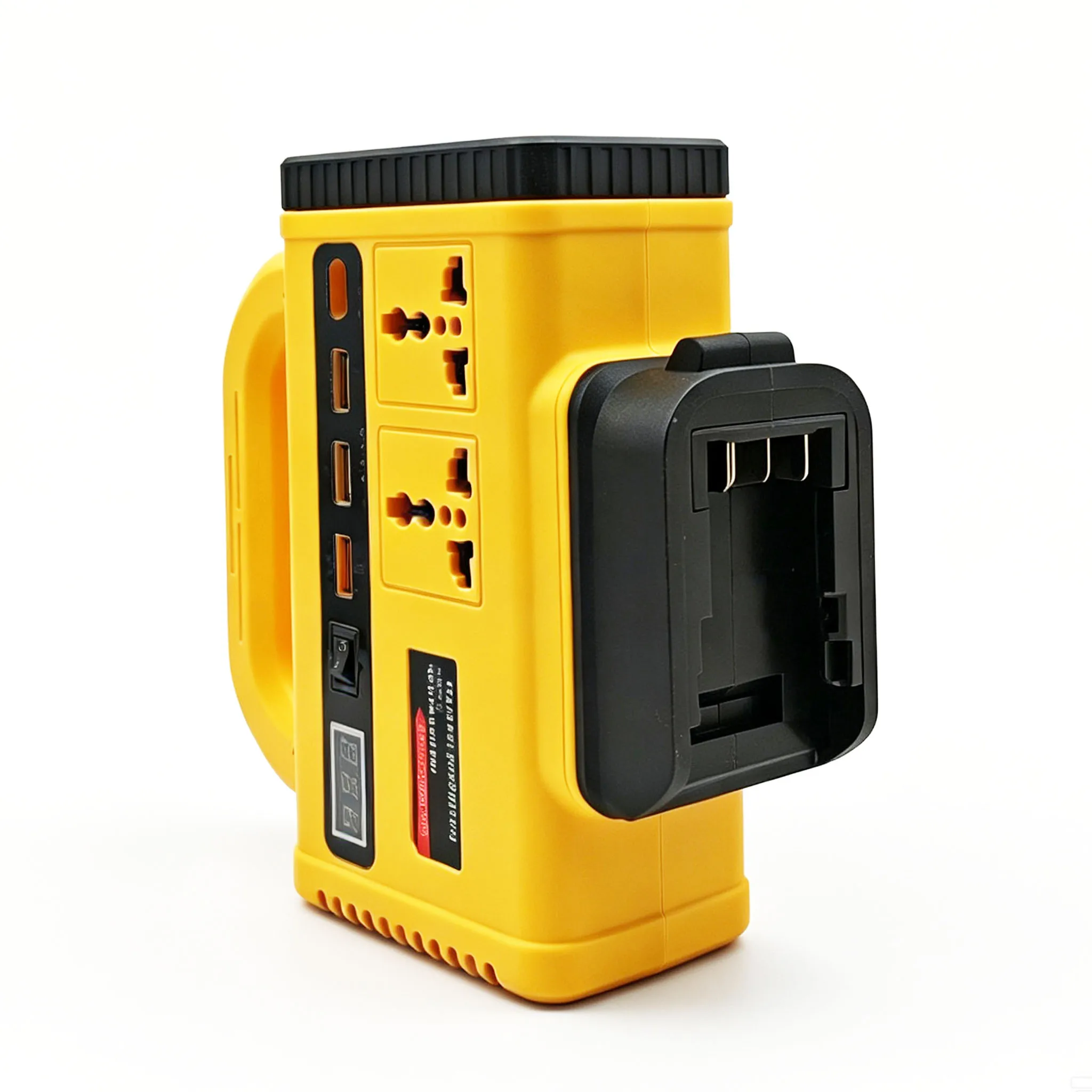 Lithium-Batterie-Wechselrichter, tragbare Stromversorgungsstation, Handgenerator, Notstromversorgung für Makita, DeWALT und Milwaukee. – Detail 10