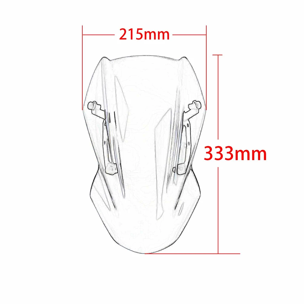 Z650 Front Wind Screen Shield Air Deflectors For Kawasaki Z 650 2017 2018 2019 Windscreen Motorcycle Windshield Accessories