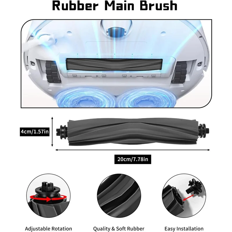 Dreame L10s Ultra/L10 울트라 로봇 진공 청소기 메인 사이드 브러시 Hepa 필터 걸레 천 교체 예비 부품 액세서리 용 A20M