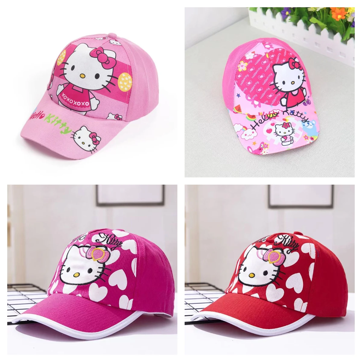 سانريو مرحبا كيتي ذروتها قبعة Kuromi بلدي ميلودي Snapback قبعة صوف الضأن قبعة الأطفال الطفل قبعة بيسبول الهيب هوب القبعات