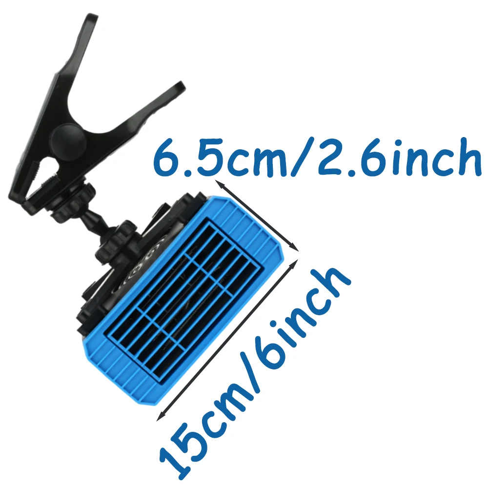 Car Heater clip-on and suction cup versions Car Fan Heater Compatible with all 12V DC Cars  Blue and Black