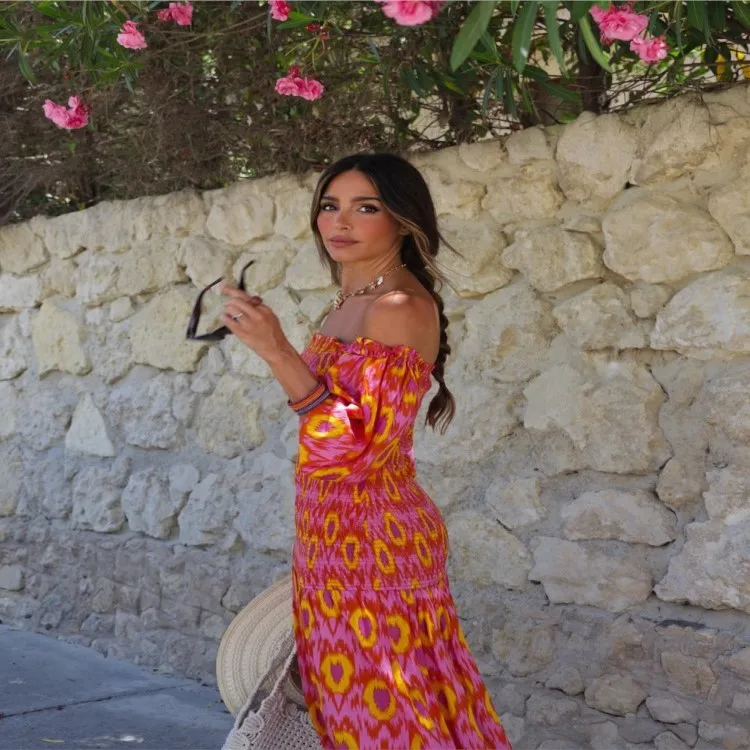 Women's Long Sve off oulder Dr Ele Lady Sle Full Length Ele One oulder Design Winter Season Faion Dr