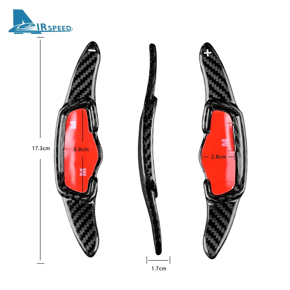 

Hard Dry Carbon Fiber For KIA K5 2020-UP Interior Accessories Car Steering Wheel Paddle Blade Shifter Sticker