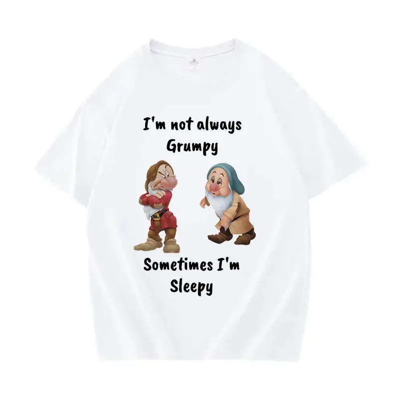 I'm Not Always Grumpy Sometimes I'm Sleepy Meme T Shirt Grumpy Dwarf Funny Tops Men Women T-shirts T-shirt
