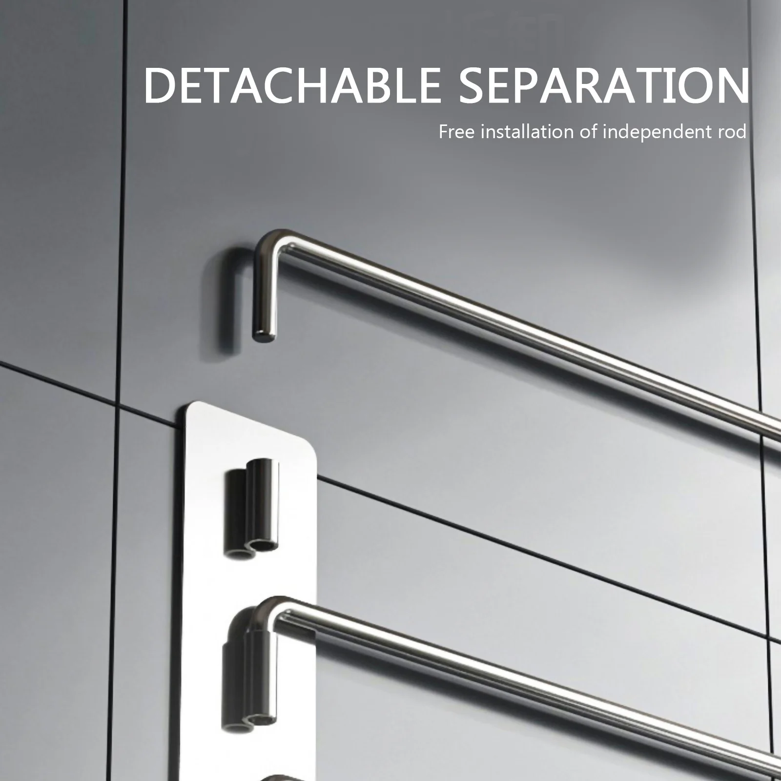 

Rotary Towel Rack Stainless Steel Bathroom Organizer Wall Mount Heavy Duty Towel Holder for Home Kitchen Living Room