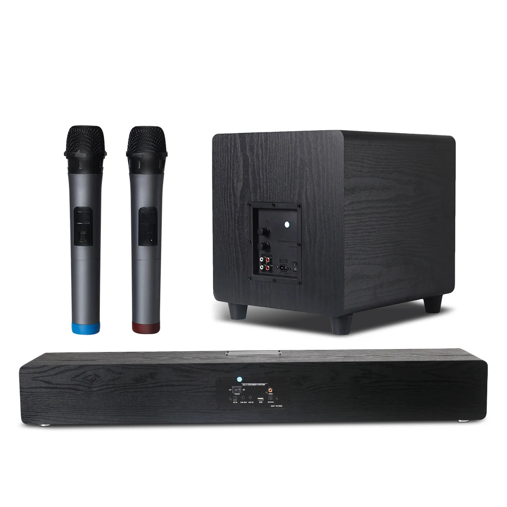 

AKS100 Blue-tooth Active TV 5.0 Remote Control Sound Bar Home Cinema System Strong Bass Subwoofer Speaker