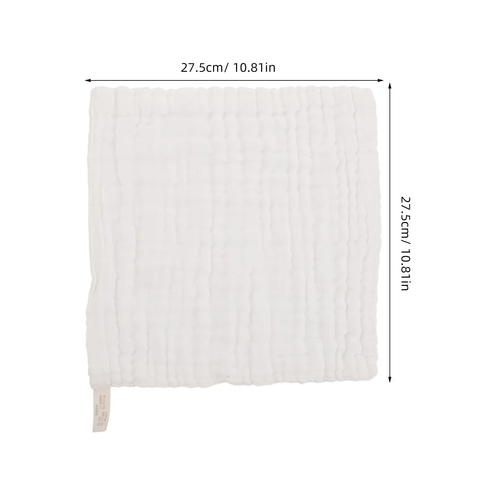 10Pcs Soft Cotton Baby Washcloths Gauze Skin-Friendly Newborn Saliva Towels Multi-Functional Infant Face Towels