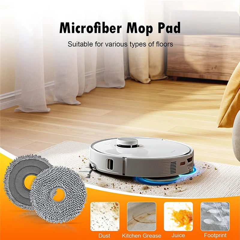 

ABKJ-For Roborock Robot Vacuum Cleaner Qrevo 5AE/Curv/Curvc/Curv S5X 5A1 5XC/Edge Dust Bag Vacuum Cleaner Accessories