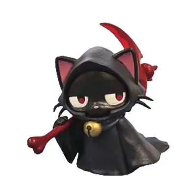 Echte actiefiguur Cartoon schattige kat Gacha drie bloemenkat Trendy speelornament