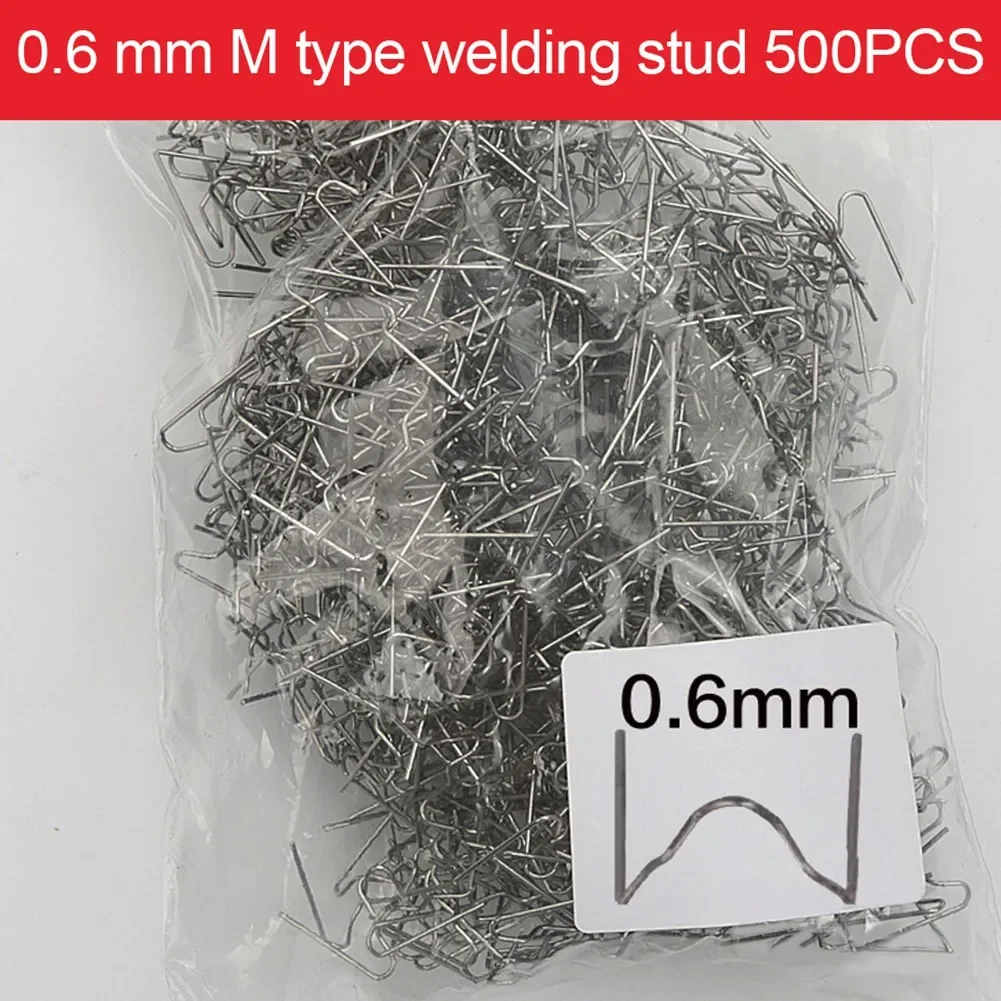 500PCS 0.6/0.8mm Hot Stapler Staples For Car Bumper Plastic Welder Automotive Repair Kit Hot Stapler Welding Soldering Tools