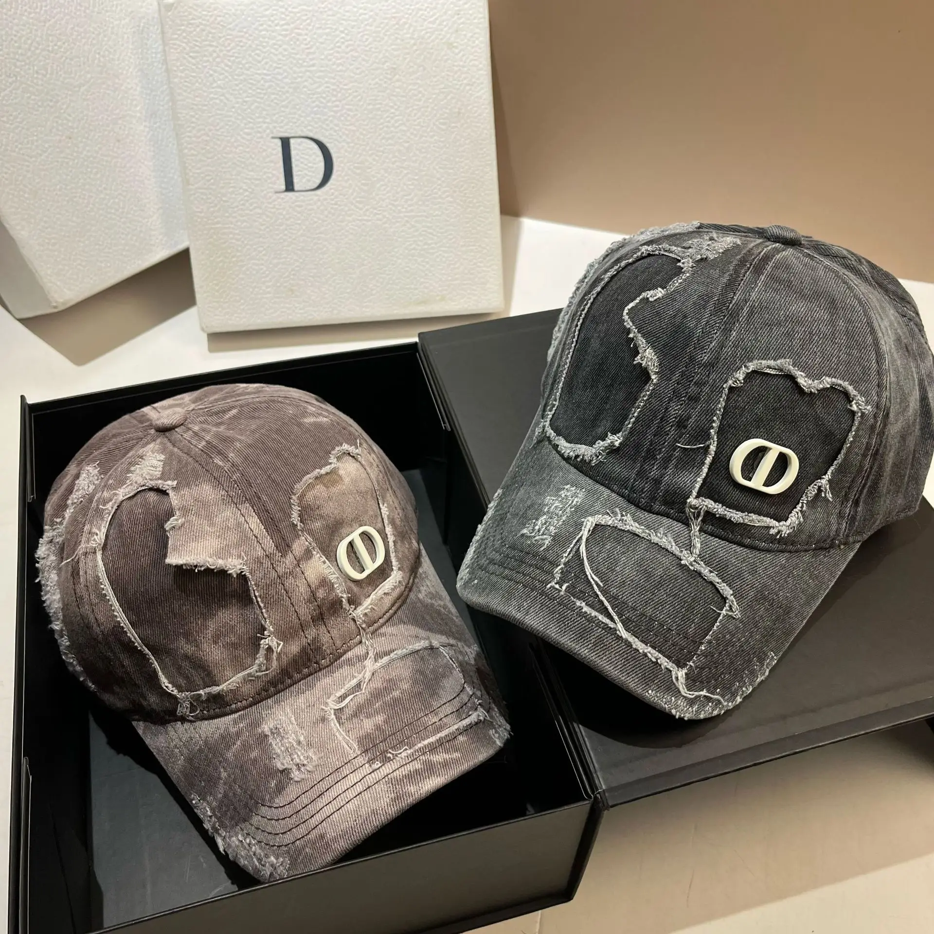 

Tie-Dye Baseball Cap for Men Women, Vintage Washed Cotton Distressed Unisex Hip Hop Hat, Streetwear Daily Cap