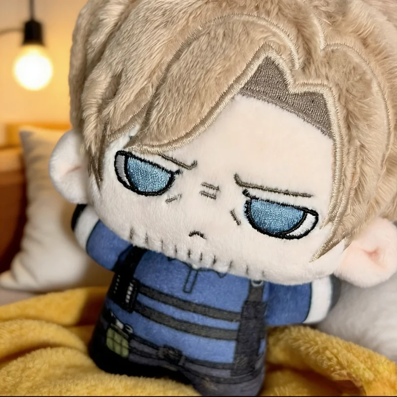 10cm Resident Evil Requiem Leon.Scott.Kennedy Anime Figures Plush Cosplay Dress Up Cotton Doll Toys for Childrens Cute Pendant