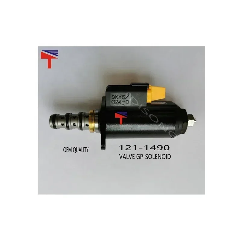 New Excavator Solenoid Valve 121-1491 for   E320B/C E320D 12V Fit  Caterpillar engine oem quality