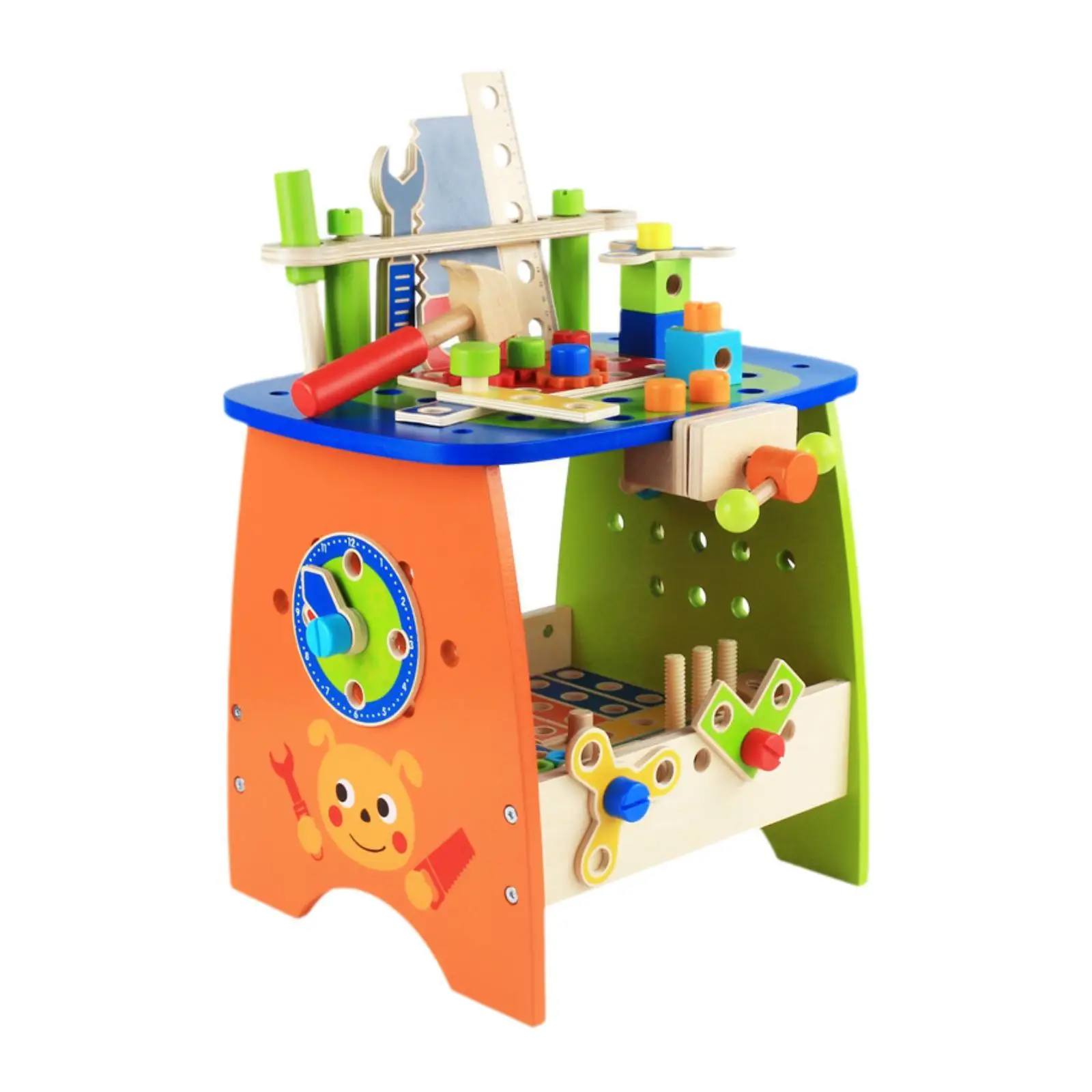 

Kids Wooden DIY Tool Bench Children Repair Play Tool Set for Ages 3+ Child