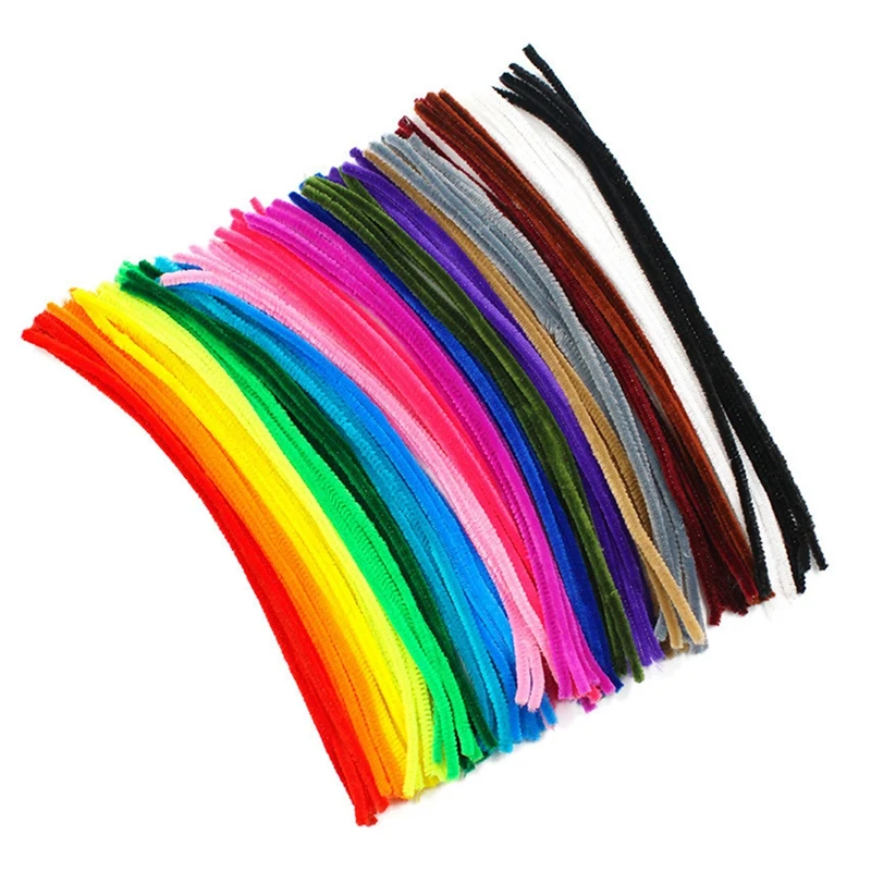 DIY Color Tops Twist Sticks, Materiais para Artesanato Infantil, Limpador de Tubos, Suprimentos Artesanais, 1000 Raiz de Cabelo, DIY