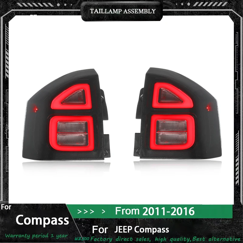 LED Rear Tail Light For Jeep Compass 2011 2012 2013 2014 2015 2016  Car Signal Brake Lamp Bumper Warning Light