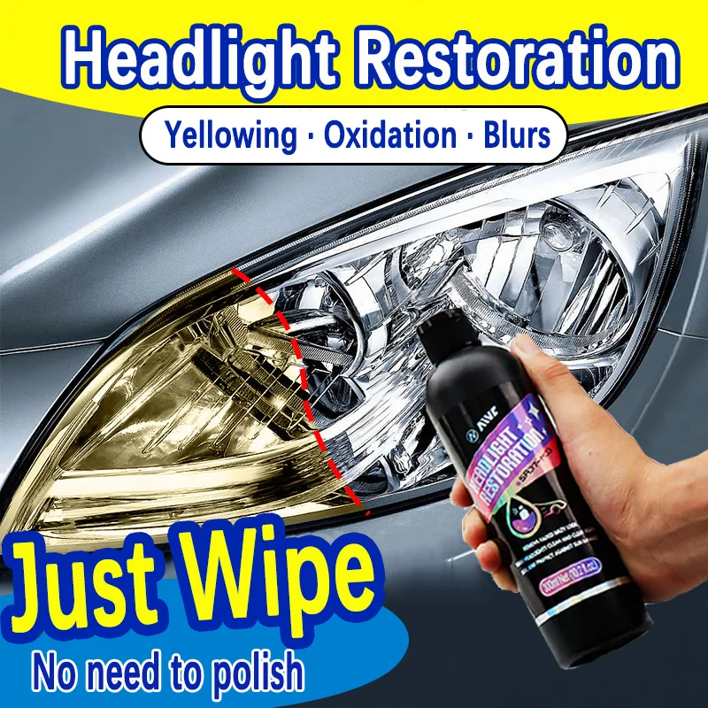 Headlight Restoration Kit Headlight Polish Car Light Repair Cleaner Kit Auto Renovation Liquid Repair  Maintenance