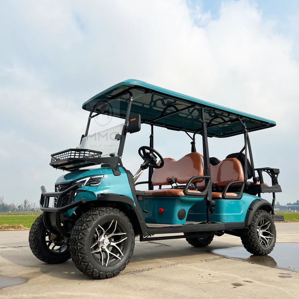 Hot Sale 60V Lithium Battery Golf Car Adults Scooter Solar Panels Powered 2 4 6 Seater Off Road Beach Electric Golf Buggy Cart