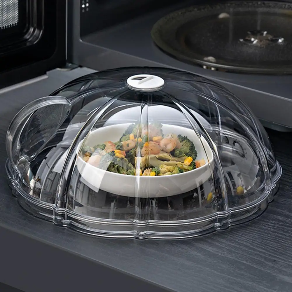 

Easy to Clean Microwave Cover Transparent Microwave Oven Splash Proof Cover with Handle Bpa-free Food Heat for Kitchen for Food