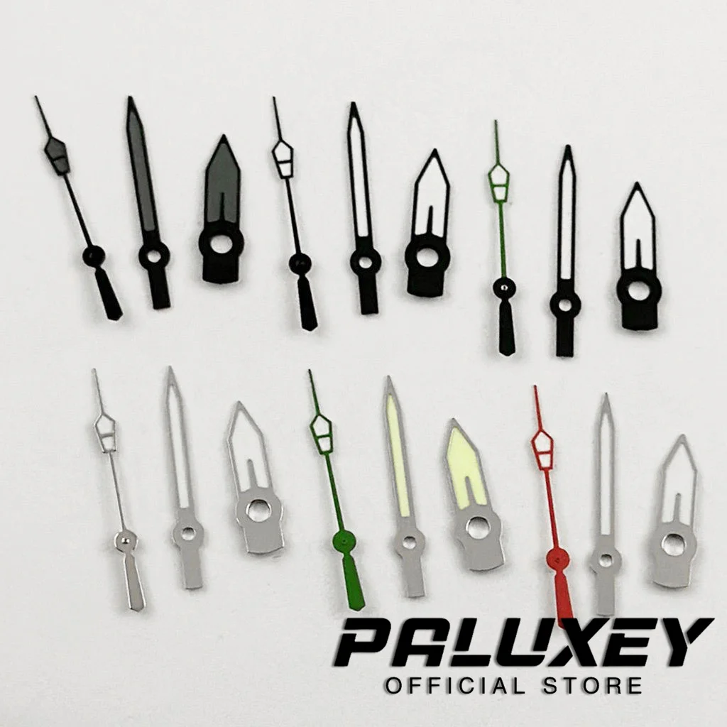 Watch Hands Green Luminous Replacement Accessory Parts Fits For NH35 NH36 NH38 NH39 NH70 NH72  Movement Watches Pointers