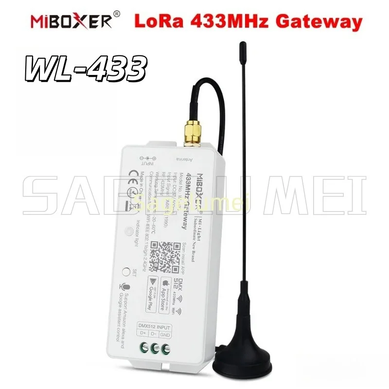 DC5V 500mA 433MHz Gateway 5V 2.4G Wifi Voice APP Control For MiBOXER LoRa Series Products UW01,UW02,FUTC06L,FUT039L LED light
