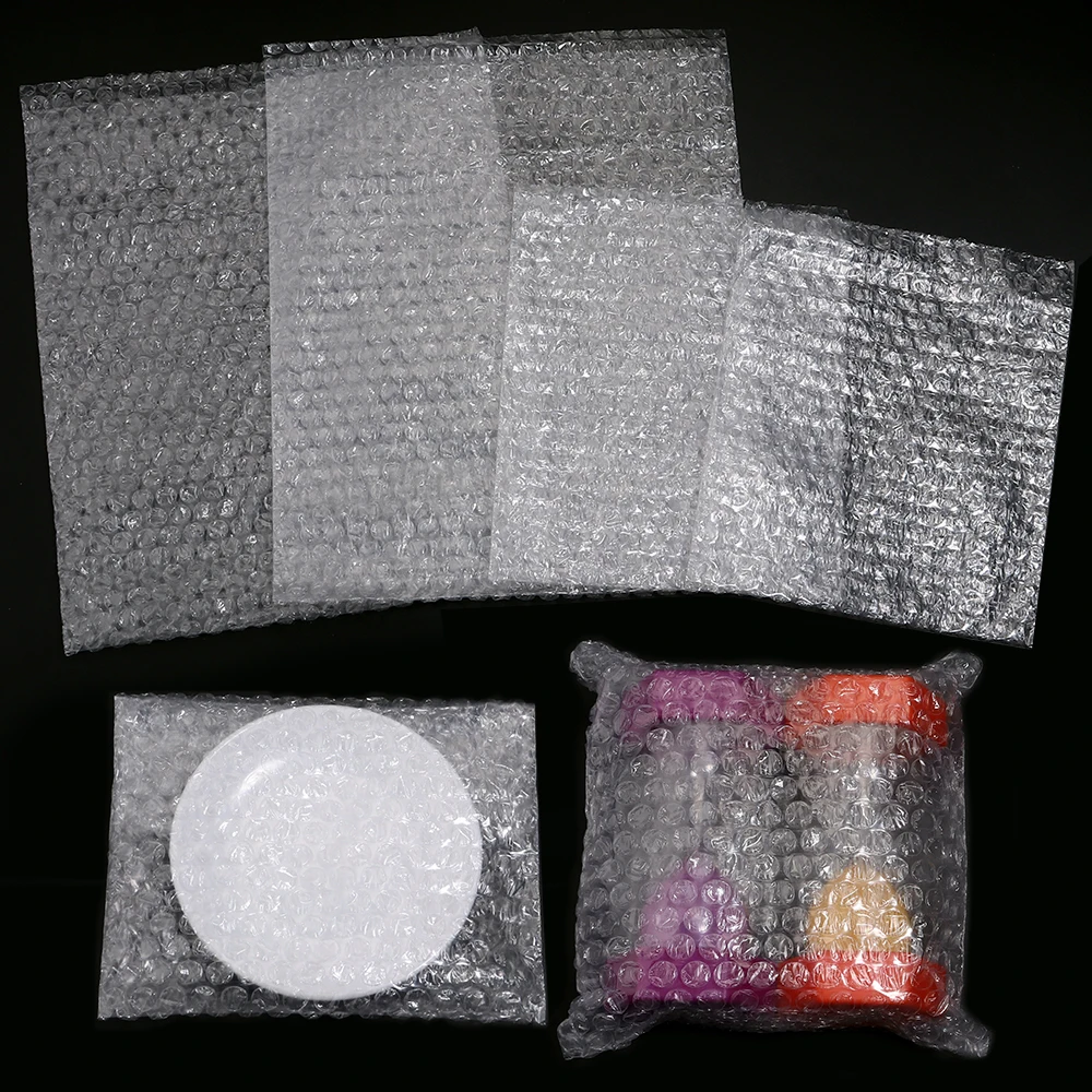 10/20/30Pcs Transparent Bubble Cushioning Wrap Padding Bubble Packaging Film Shockproof Foam Bag Paper Packing Fragile Pressure