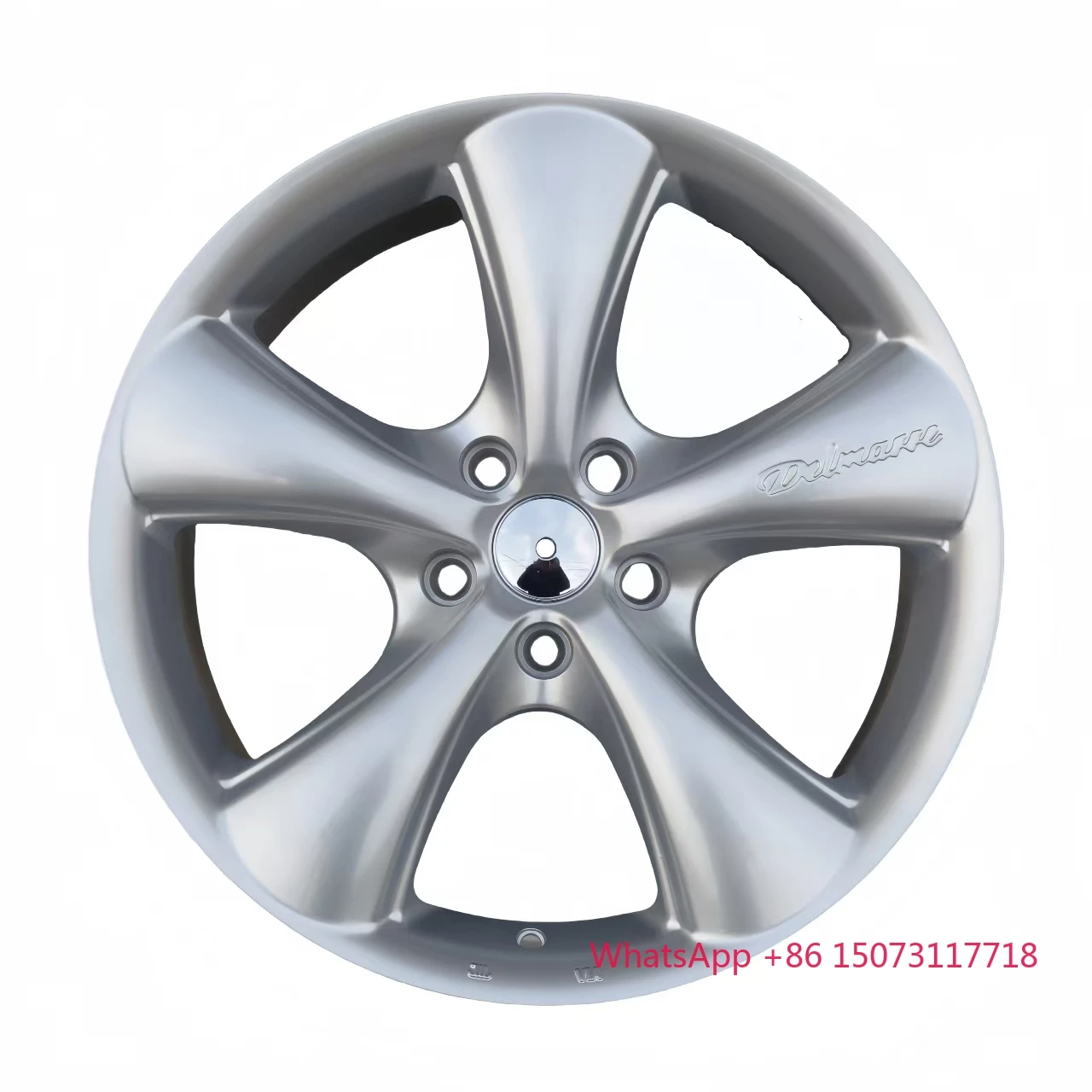 

18-19 Inch 5-Spoke Silver Alloy Wheel Rim 5x1143 PCD Aluminum Material Aftermarket Fitment for Vehicles