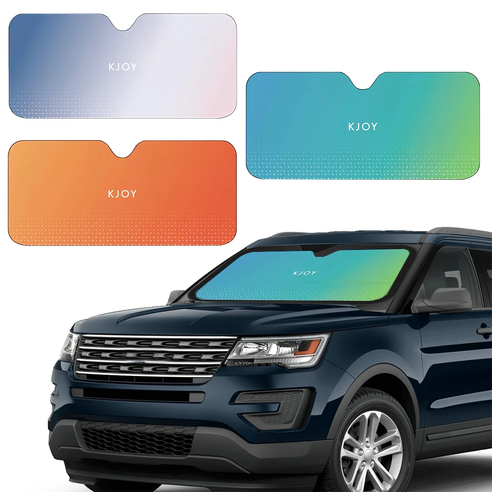 3 Colors Double Bubble Aluminum Foil Car Sunshade Front Car Seat Rear Windscreen Curtain Heat Insulation Sun Protector Accessory