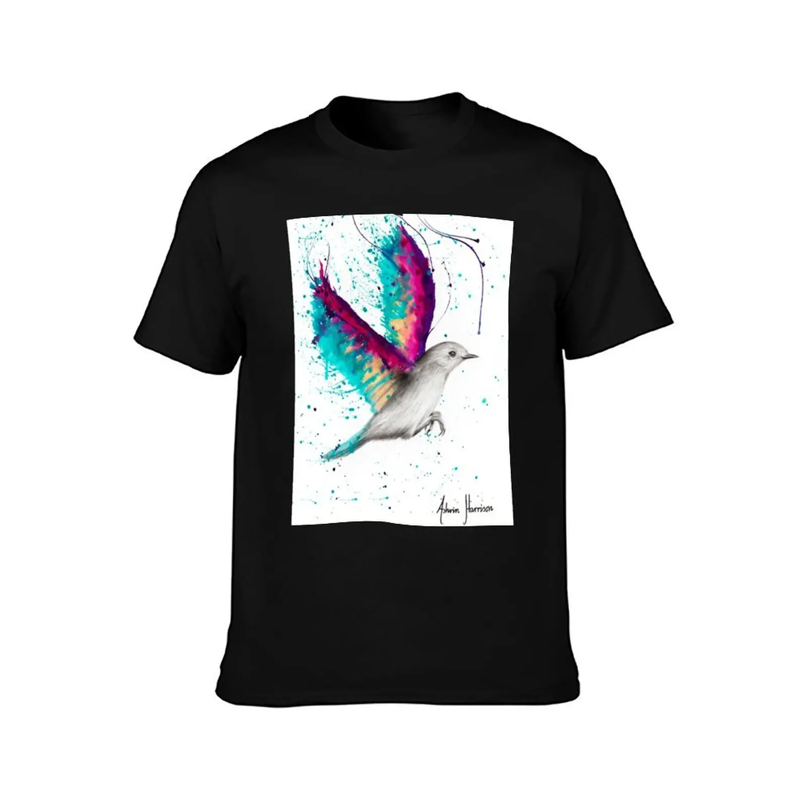 Sunset Sea Wings T-Shirt Large Size Casual Tee Shirt T-Shirt