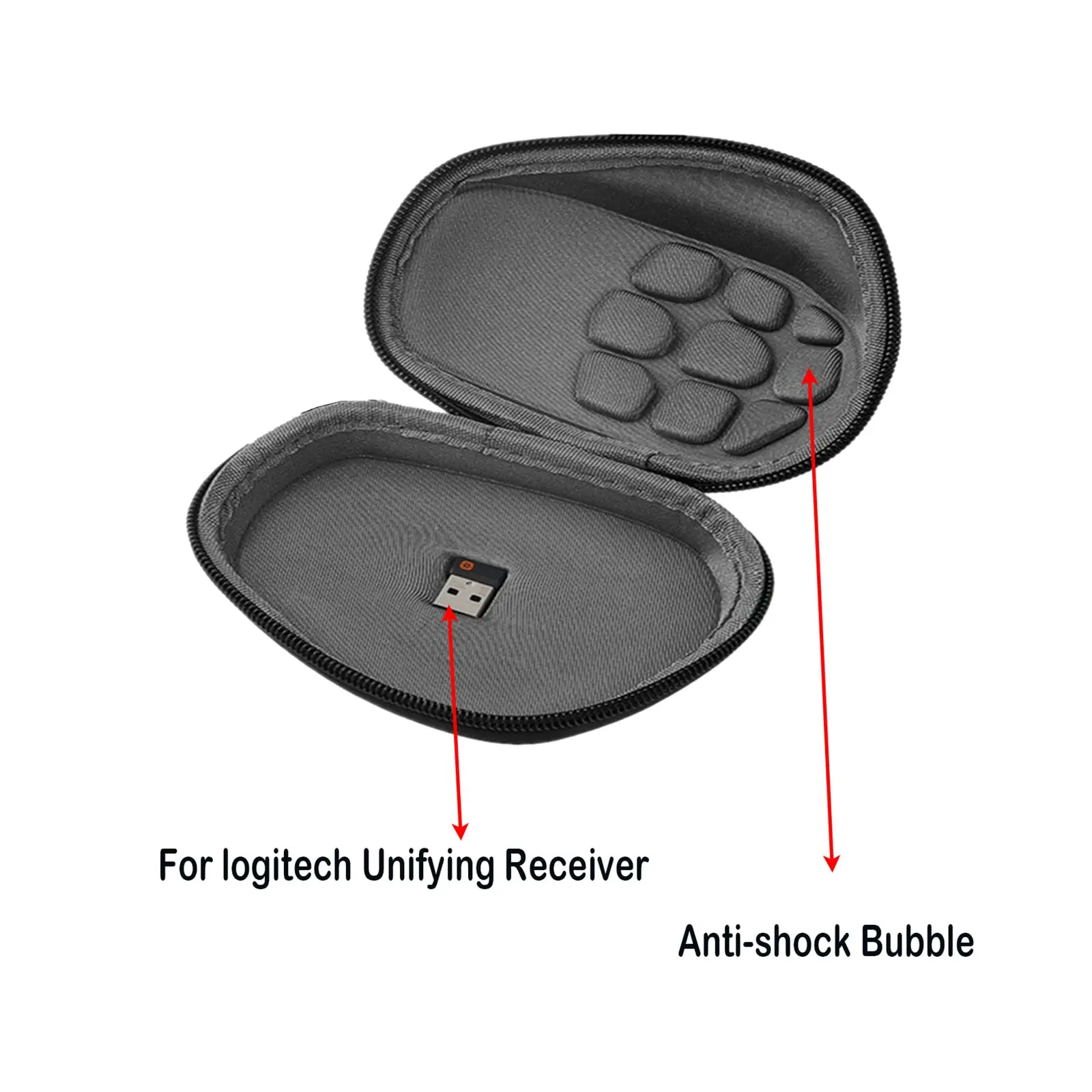 Hard Travel Mouse Case for Logitech MX Master 3 / 3S / 2S / Advanced, Wireless Mouse, Travel Carrying Protective Storage Bag