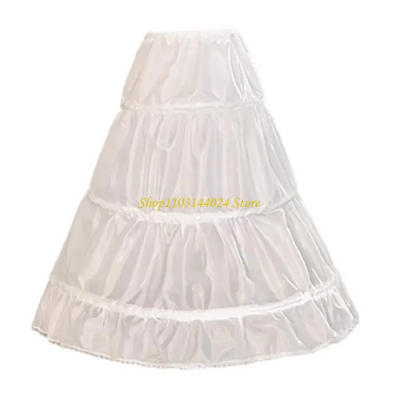 N5KE Childrens Adjustable Underskirt Breathable Polyester Formal Event Attire