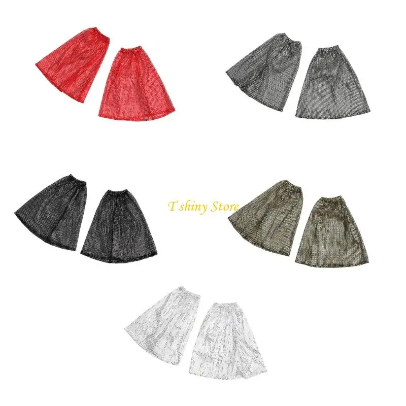 

N58F Sparkling High Elasticity Flared Arm Covers Dance Accessories For Women Stage Performers Theater Show And Evening Event