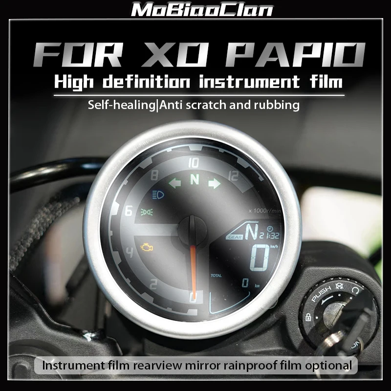 

For CFMOTO XO PAPIO Modified Instrument Film Headlight Taillight Film Invisible Car Clothing Protection Film Sticker Accessories