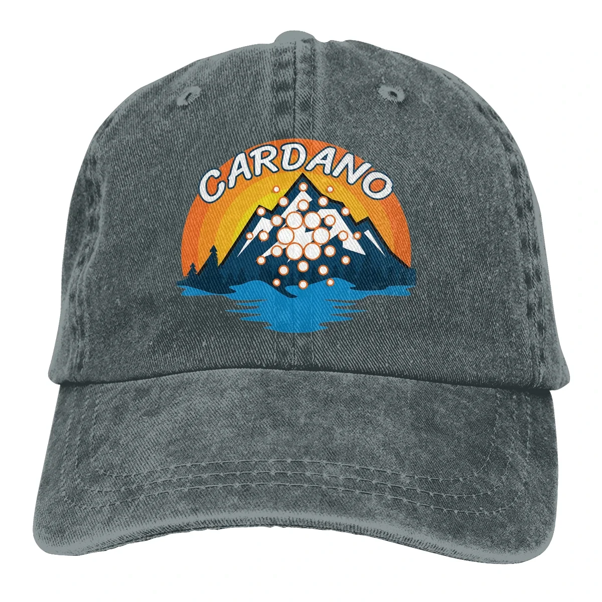 ADA Cryptocurrency Mountain Sunset The Baseball Cap Peaked capt Sport Unisex Outdoor Custom Cardano Coin ADA Cryptocurrency Hats