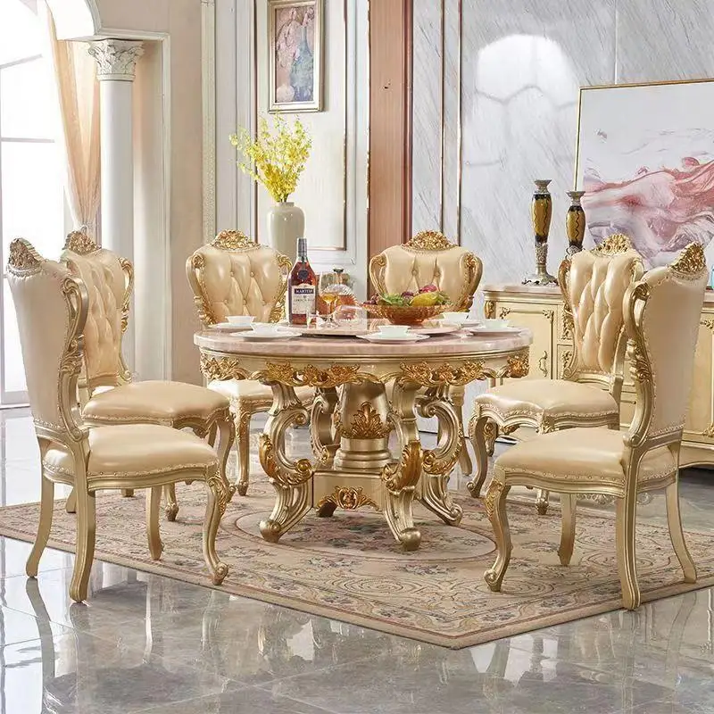 

Golden court household high-end turntable dining table