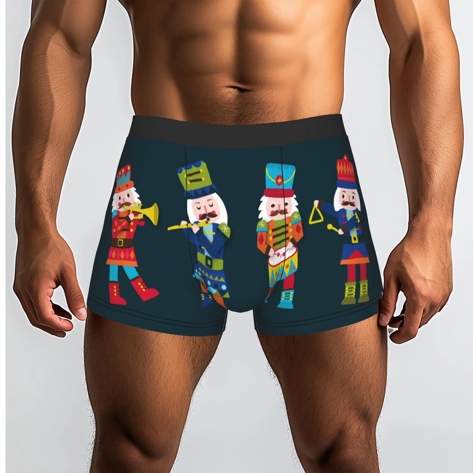 Customized Male Funny Nutcracker musical Underwear  Boxer Briefs Soft Shorts Panties Underpants