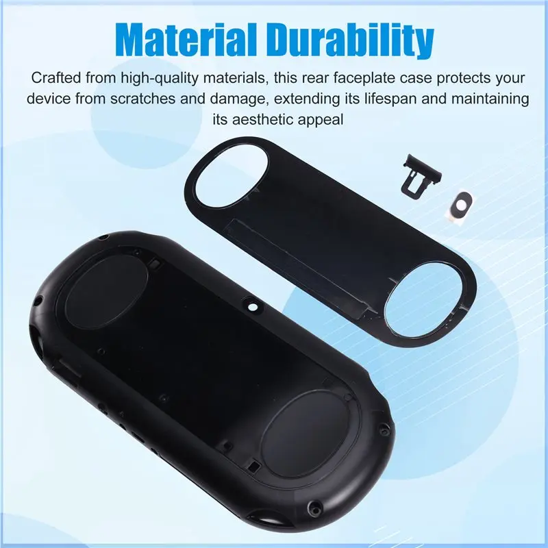AT82-For 2000 Rear Faceplate Case Durable Replacement Back Cover With Sticker For Enhanced Gaming Experience Perfect Fit