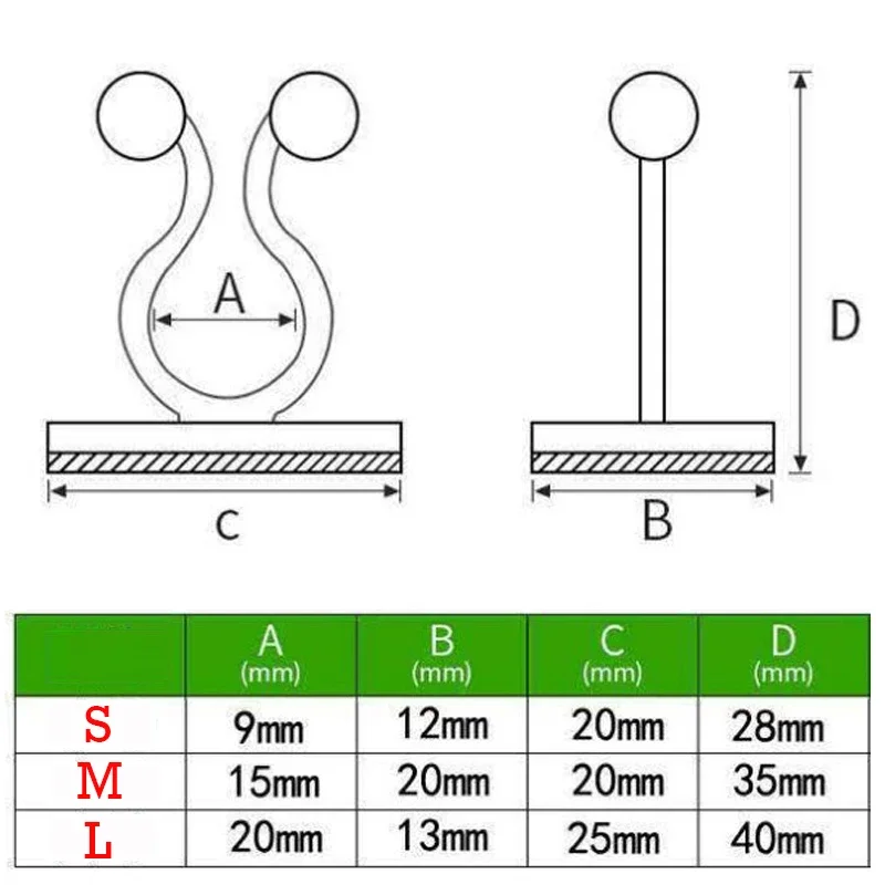 10Pcs Plant Climbing Wall Fixture Clip White/Green Self-Adhesive Buckles Vine Buckle HooksGarden Plants Tightening Devices