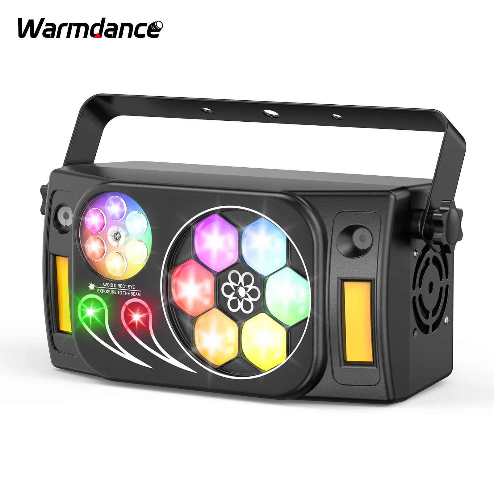 bee eye strobe projetor laser rgbw led feixe padroes stage light efeito stage festa dj disco ktv casamento 6 em1 01