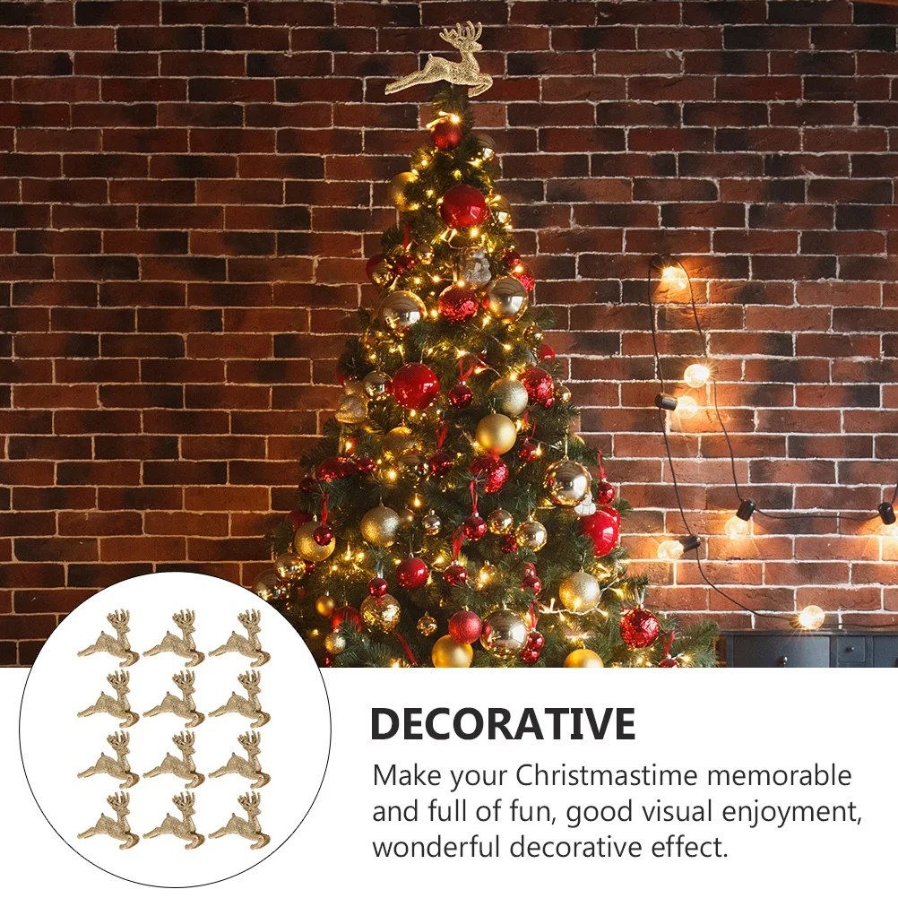 18 قطعة شجرة عيد الميلاد توبر ديكور جوفاء ثلاثية الأبعاد Treetop زخرفة لعيد الميلاد عطلة المنزل فندق بار مطعم الديكور #6